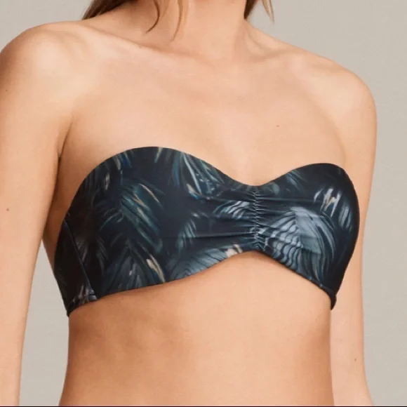 ALL SAINTS NWT SOFIA NELUWA BIKINI TOP STRAPLESS HALTER TOP SWIM - Picture 2 of 12